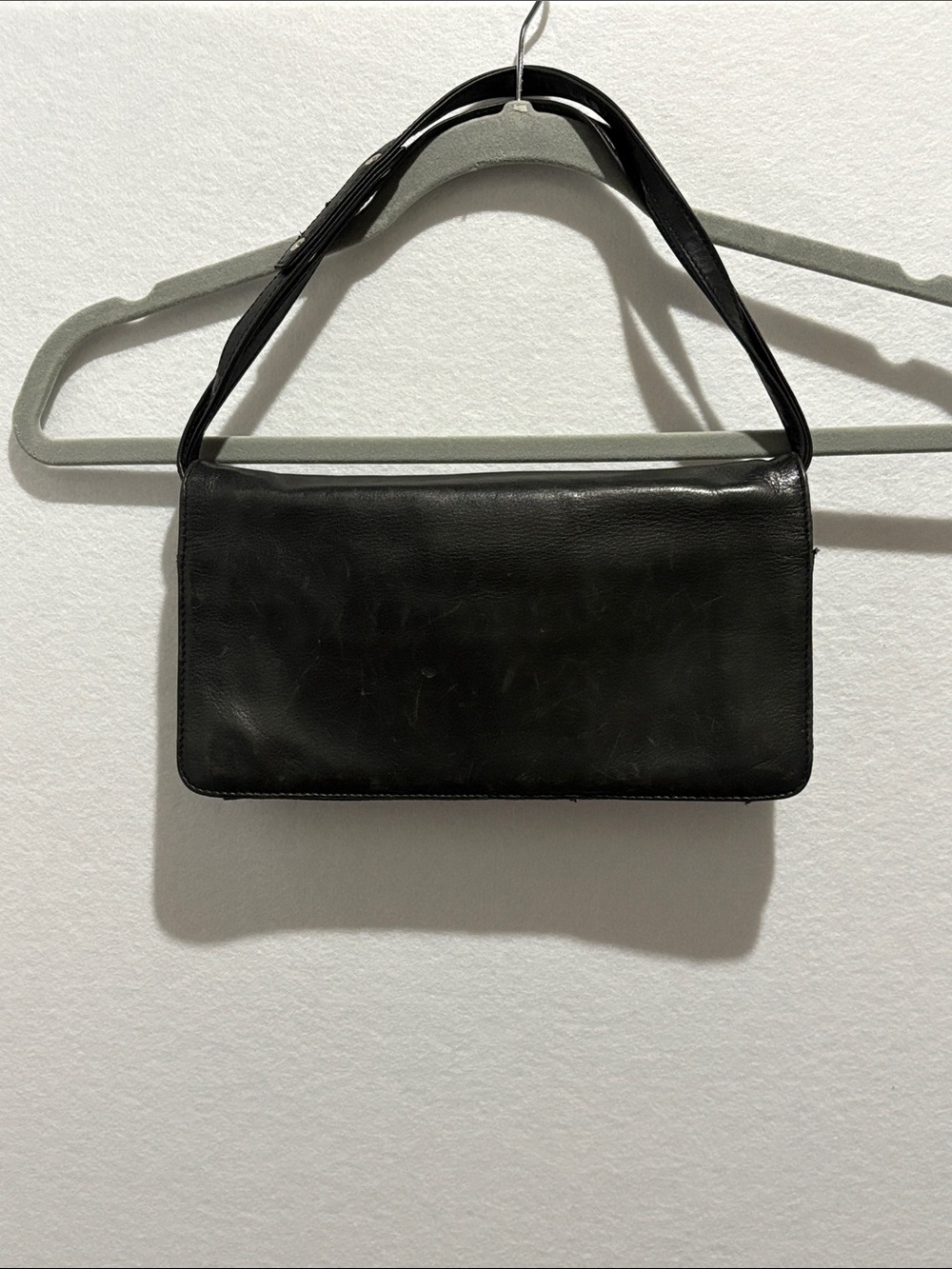 HOBO International Black Leather Shoulder Bag